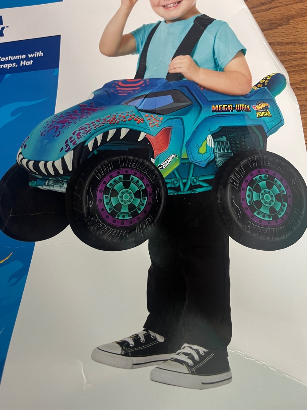 Spirit Hot Wheels Mega Wrex Monster Truck Costume ages 3-5 Toddler OSFM